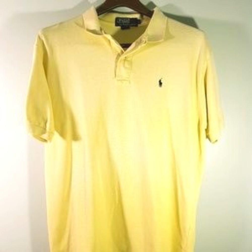 Men's Yellow Ralph Lauren Polo